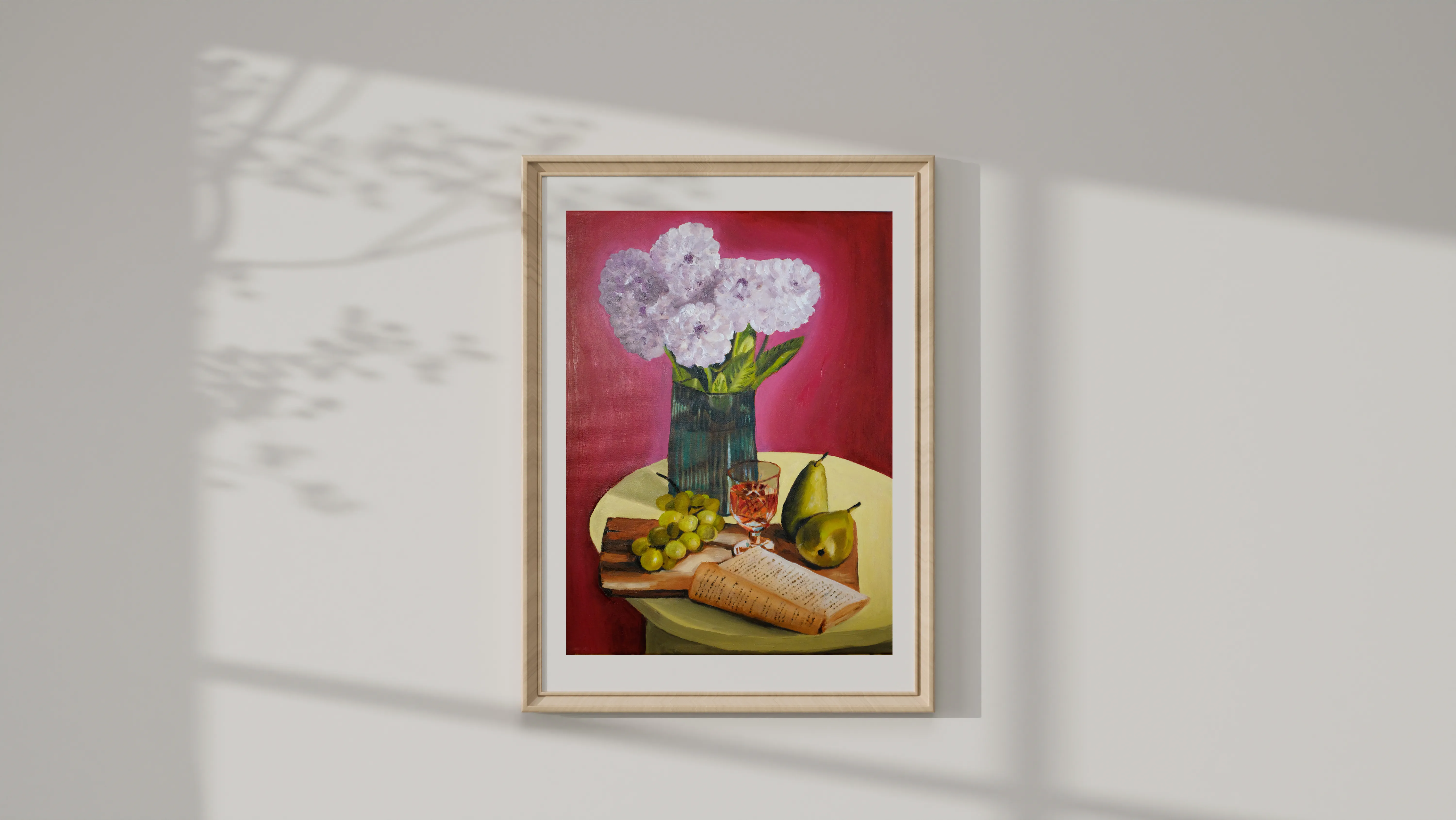 flower base oil painting